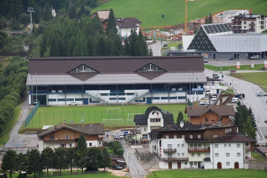 Ausblick auf Corvara Hotel Sassongher