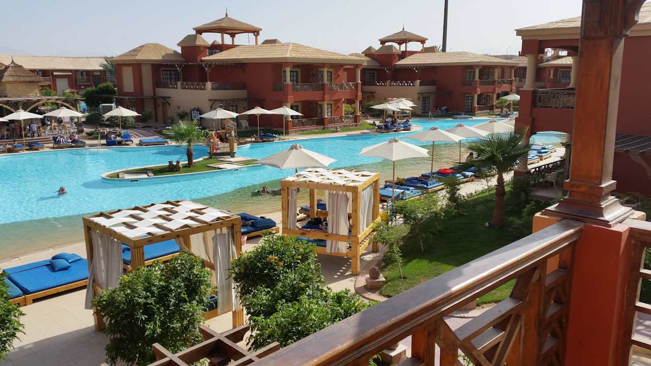 Ausblick aus Zimmer 480 Pickalbatros Alf Leila Wa Leila Resort - Neverland Hurghada