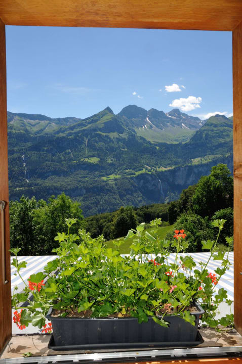 Ausblick von Zimmer Panoramahotel Brünig Kulm