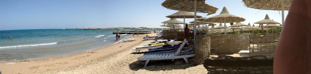 Hotelstrand Richtung Süden Aladdin Beach Resort