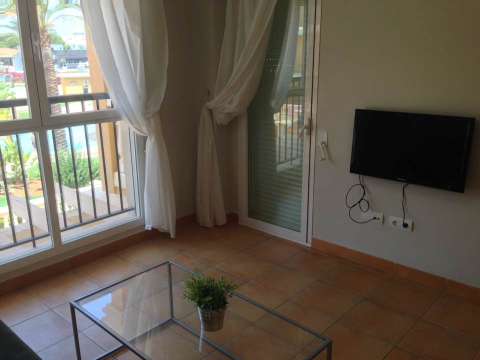 Wohnzimmer Apartments Serviden Aquamarina