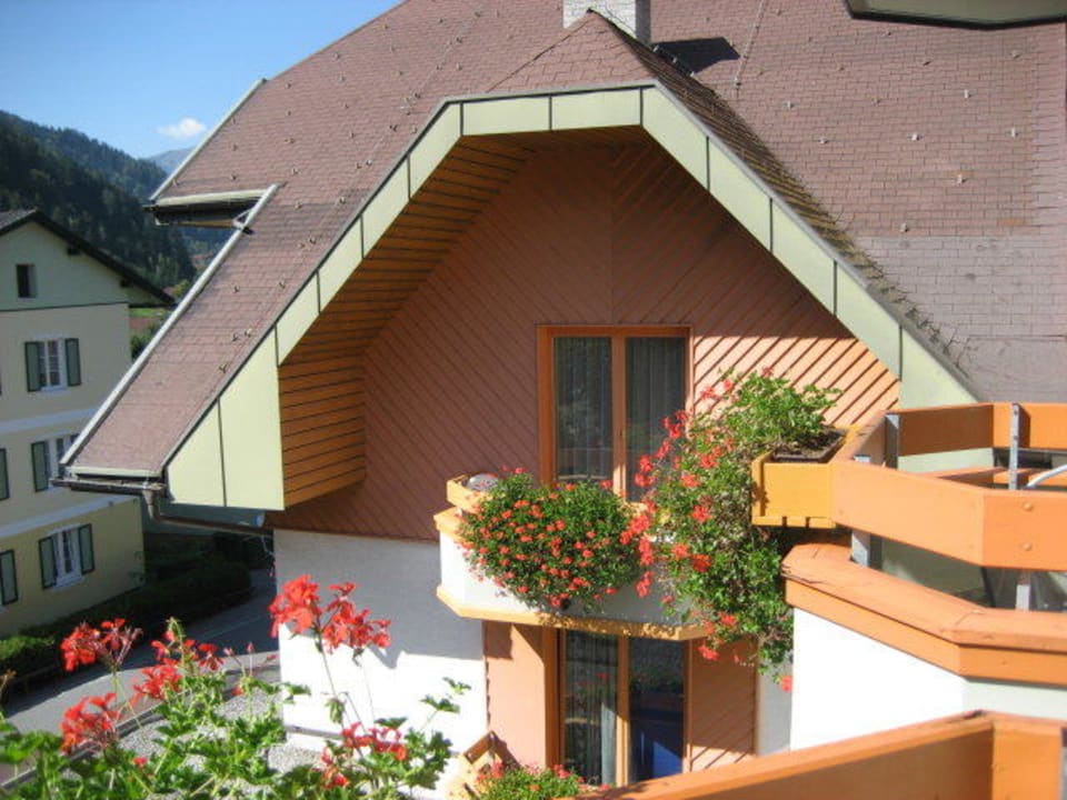 Balkon des  " Nachbarzimmers" Burgstallerhof