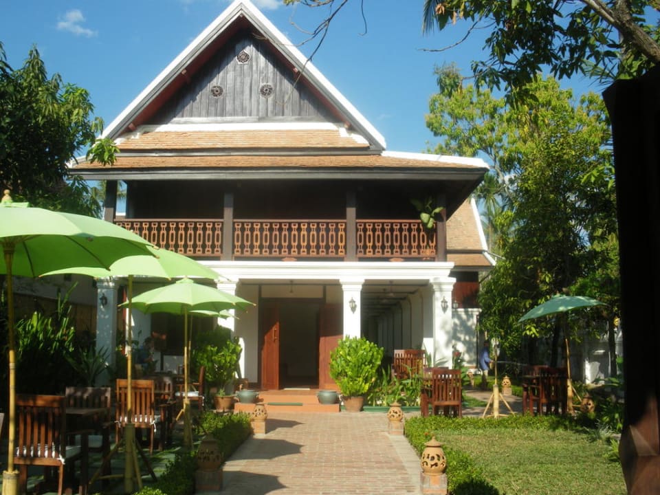 Vom Eingangstor aus Hotel Luang Prabang Residence