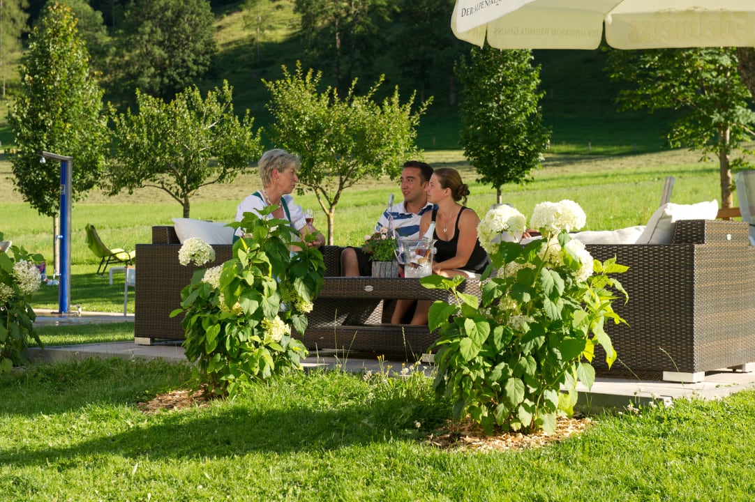 Gemütich in unserem Garten Hotel Taxerhof