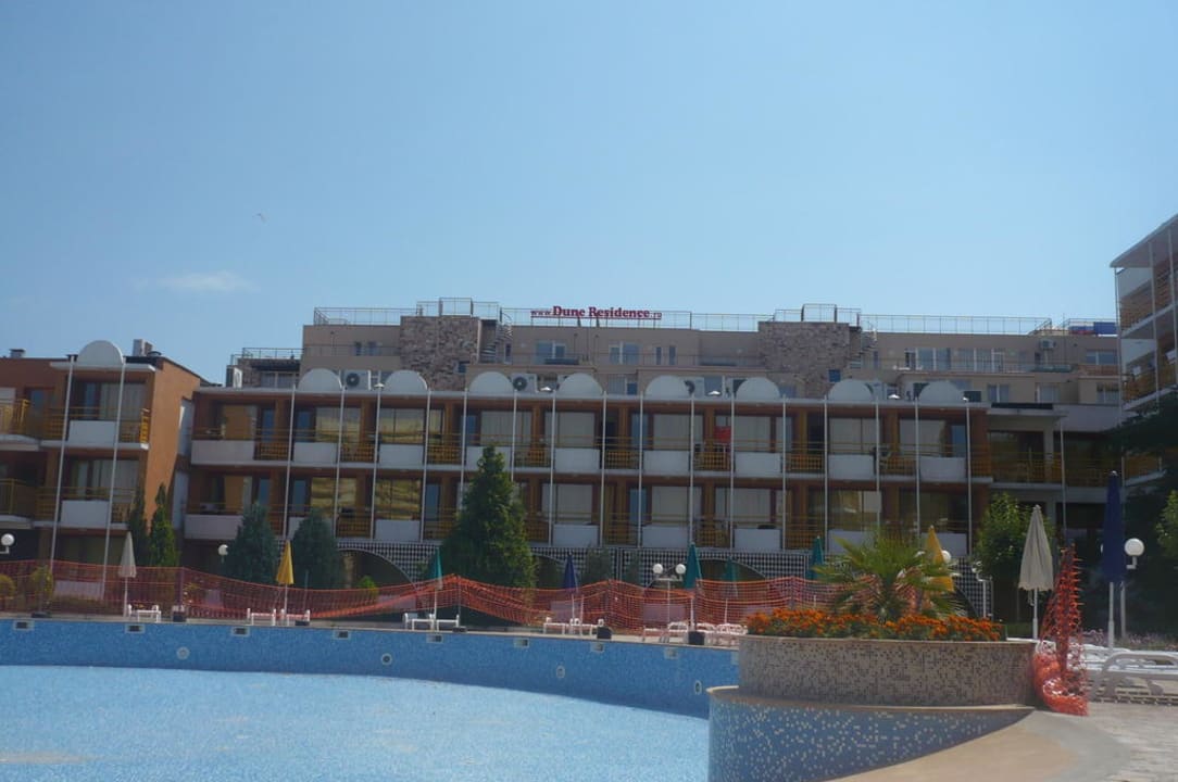 Bilck auf die Zimmer mit Balkon Nessebar Beach Hotel