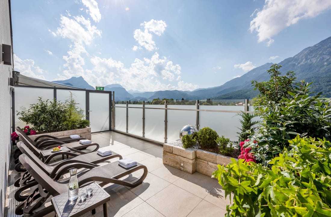 Sauna-Terrasse AVALON Hotel Bad Reichenhall