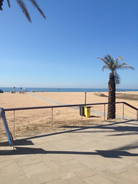 Blich vom Strandcafe Hotel Rosa Nautica