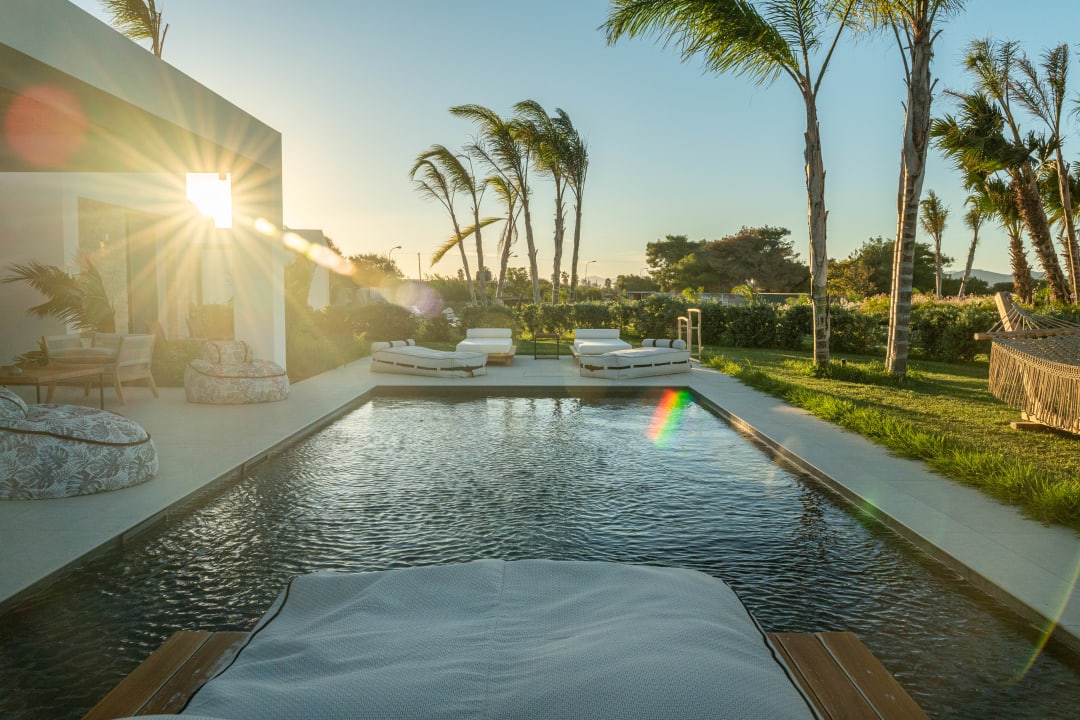 Pool TAF Villas Beach Resort with Tesla