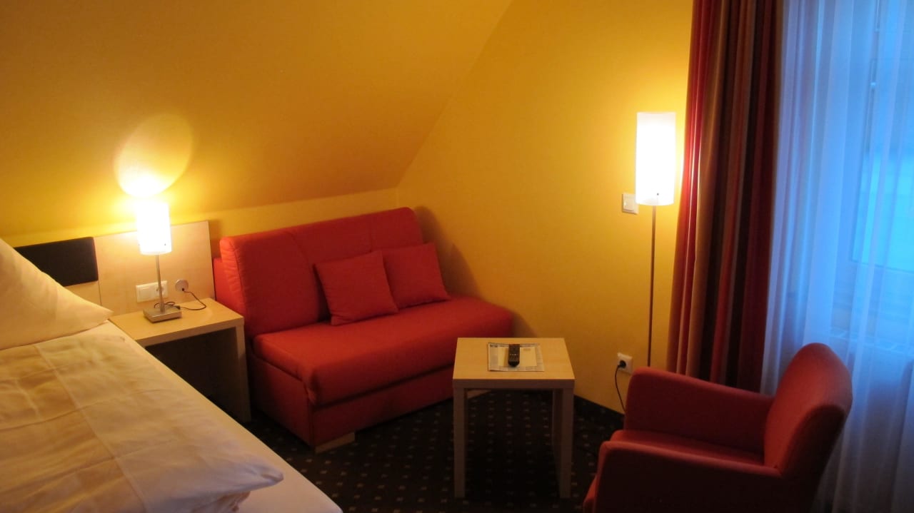 Einblick in ein Doppelzimme Hotel Rellinger Hof