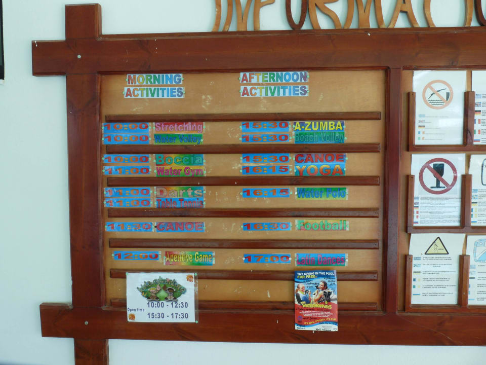 Info Animation Hotel Calypso Beach