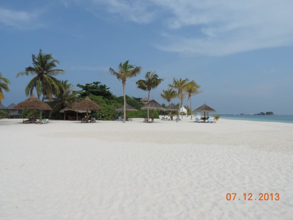 Blick von der Landzunge zur Insel Kuredu Island Resort & Spa