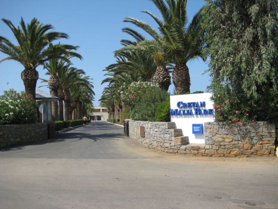Zufahrt zum Hotel Phãea Cretan Malia