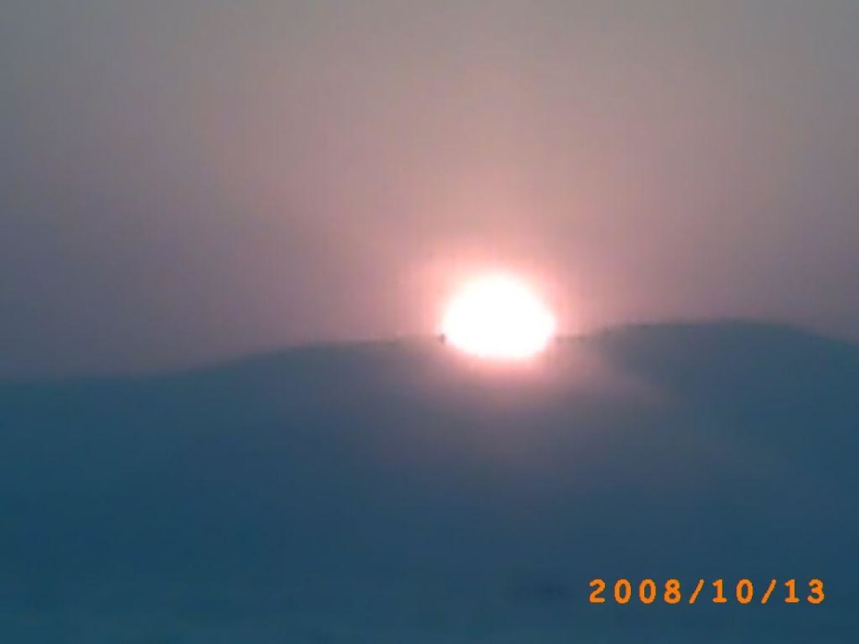 Sonnenuntergang vom Balkon aus Hotel Ephesia