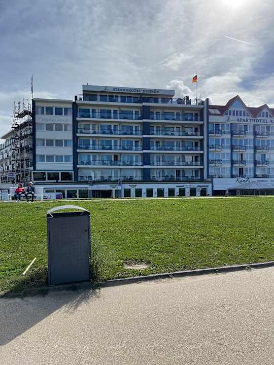Außenansicht Strandhotel Duhnen / Aparthotel Kamp