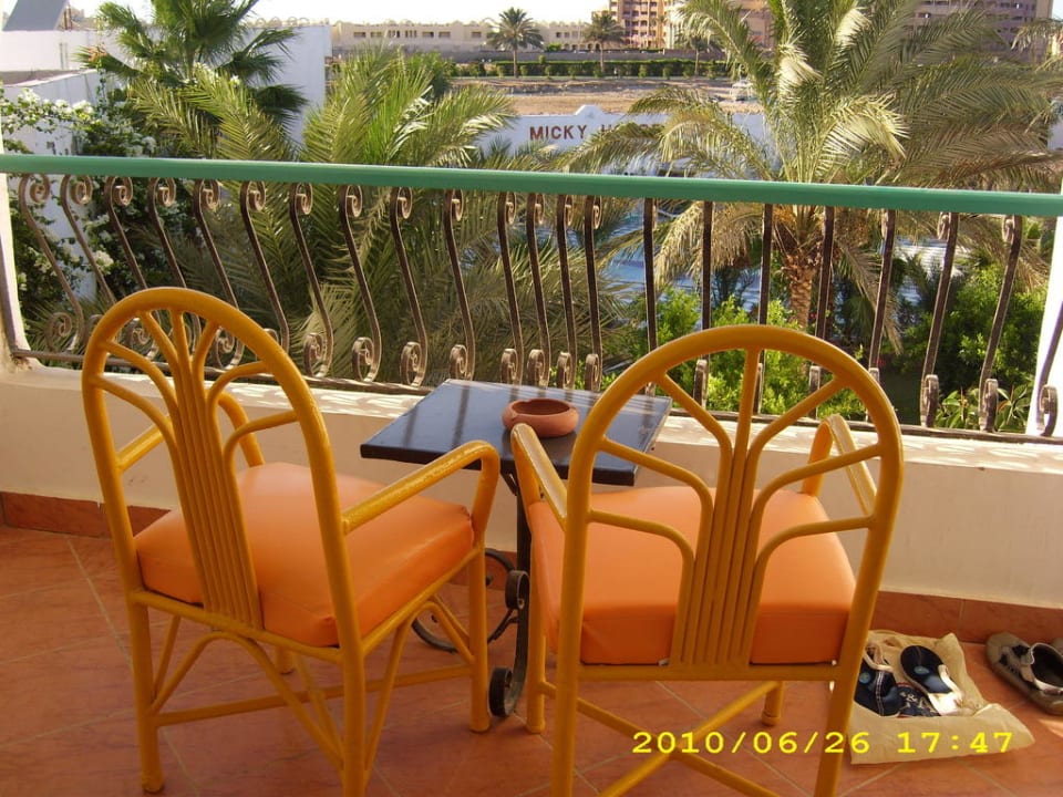 Unser Balkon im 3. Stock Arabia Azur Resort