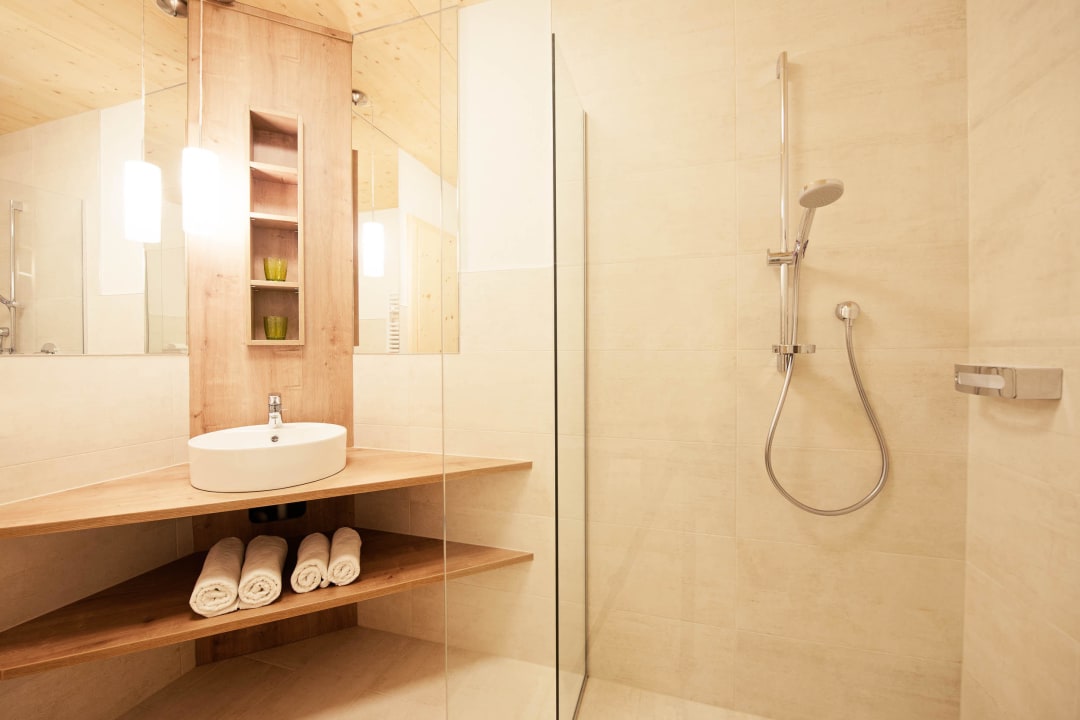 Badezimmer Ferienhaus zum Stubaier Gletscher - Haus Wald