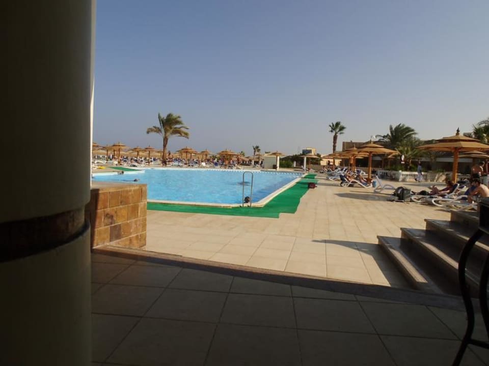 Rasenteppich abschnitte um den Pool Aladdin Beach Resort