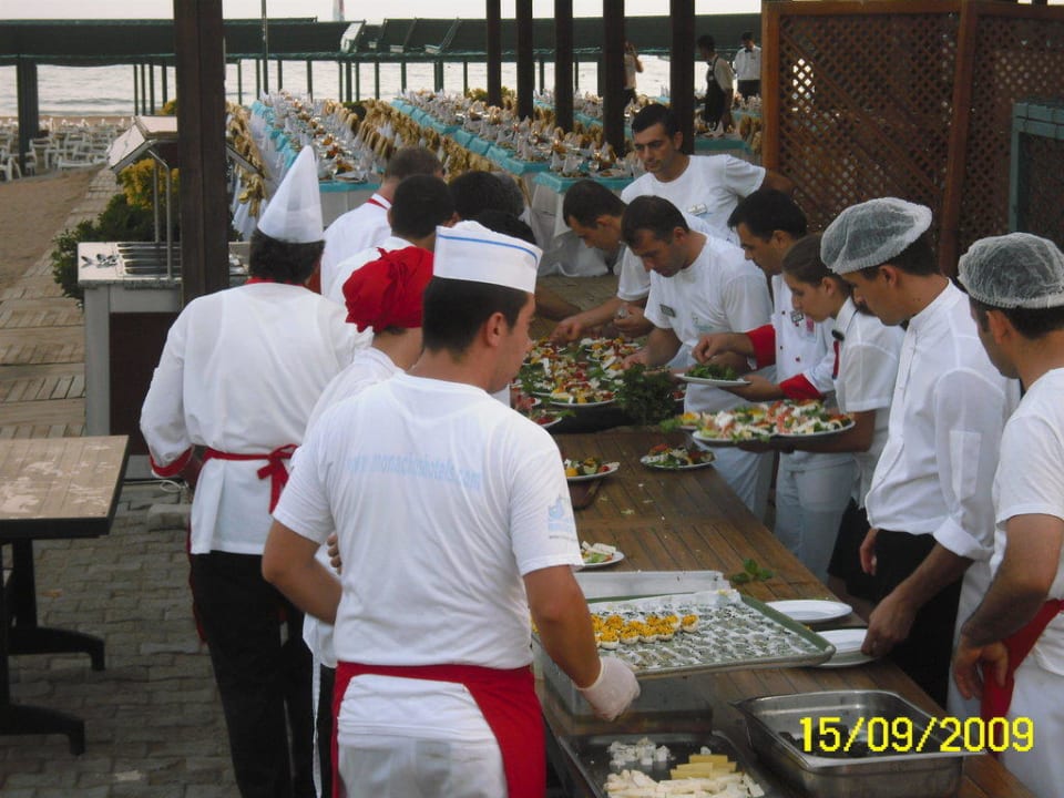 Vorbereitung zur Party Monachus Hotel & Spa