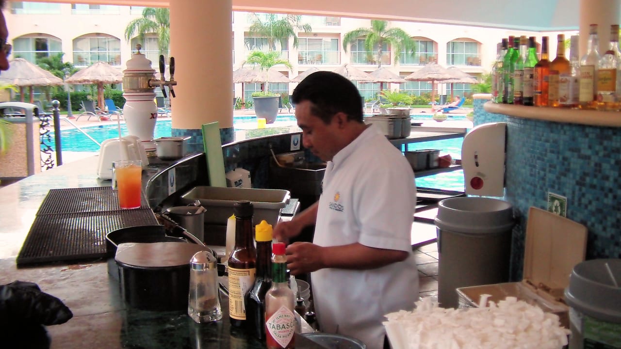 Barbereich beim Haus 9 Sandos Playacar Select Club Adults only - All Inclusive