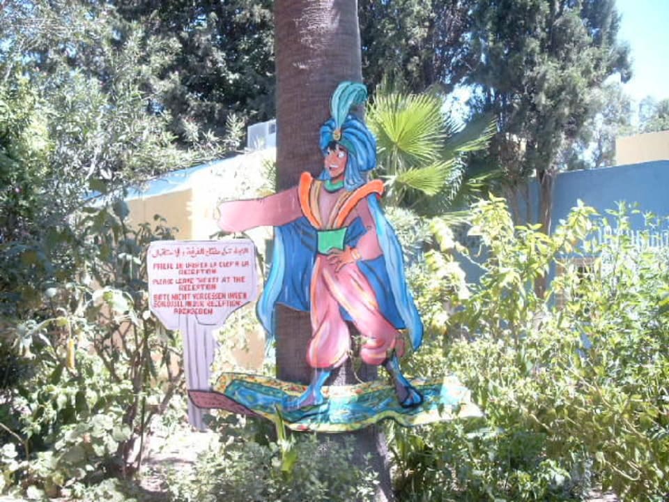 Aladin Hinweisschild Samira Club