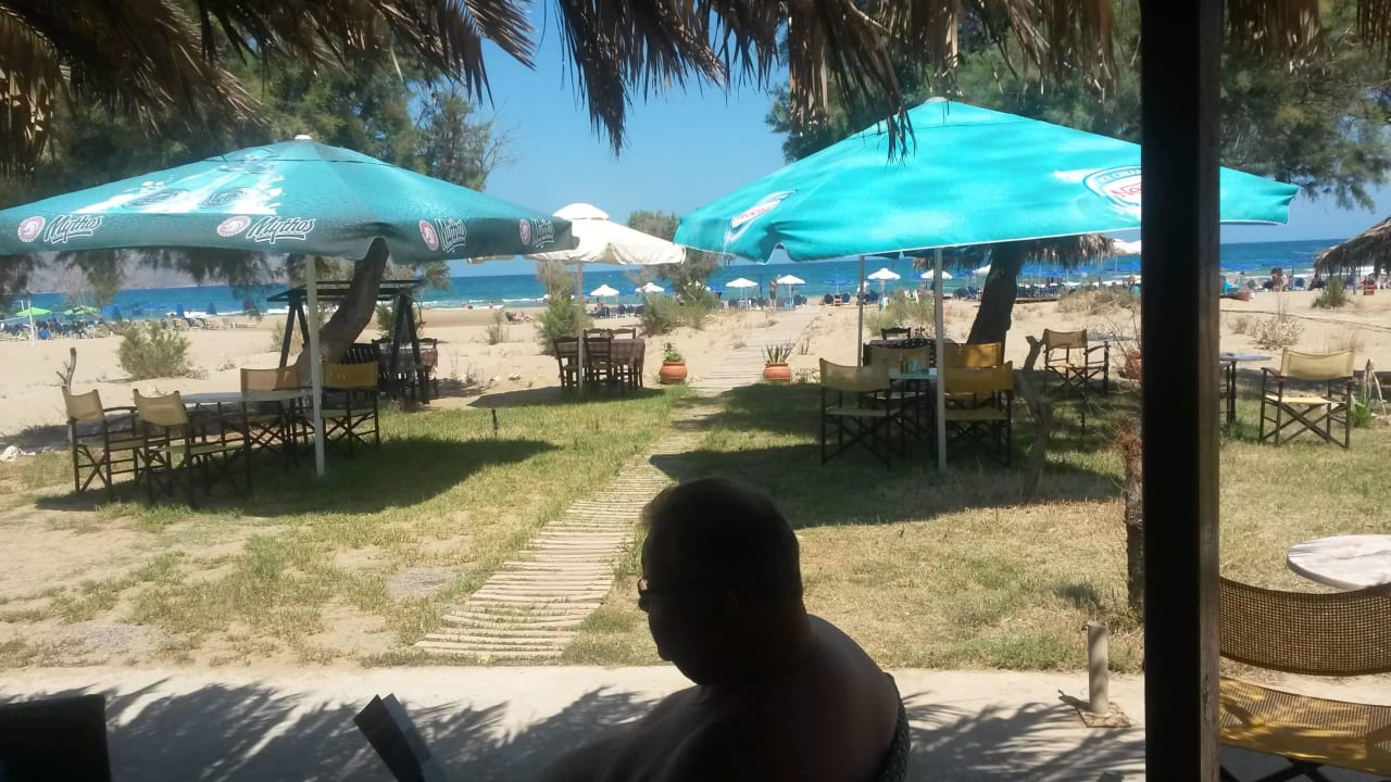 Blick auf den Strand Hotel Corissia Princess