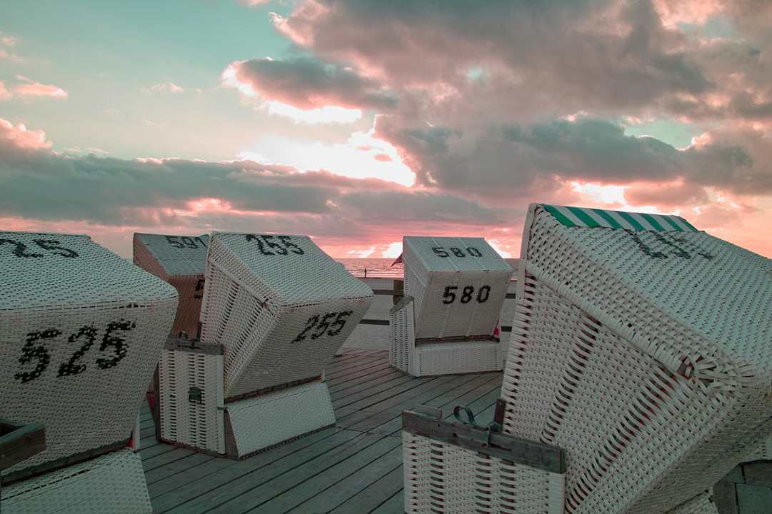 Der Strand in der Abendsonne Strandgut Resort