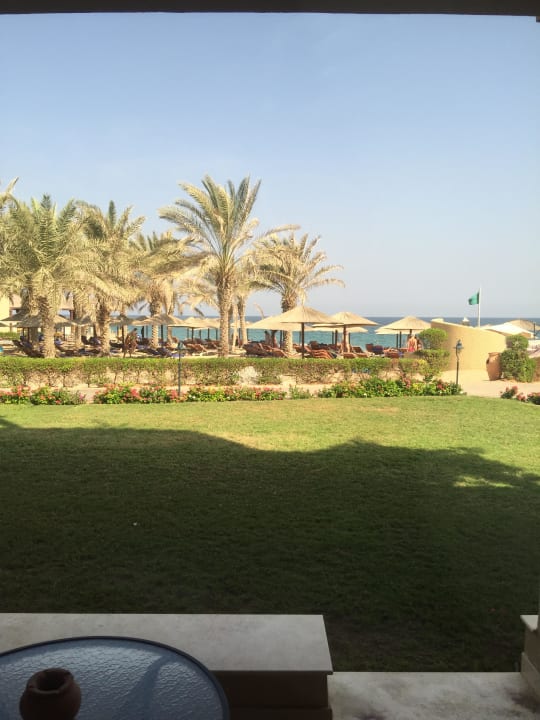 Ausblick von Terrasse  Miramar Al Aqah Beach Resort