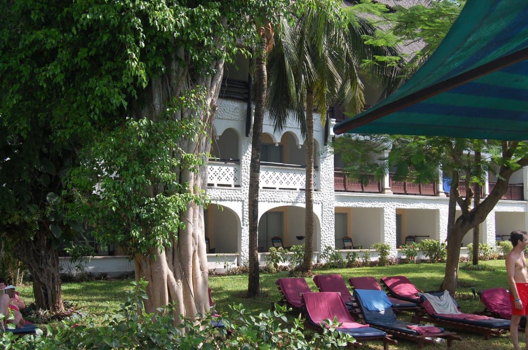 Blick zurück auf mein Zimmer Hotel Southern Palms Beach Resort