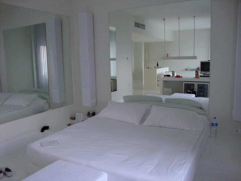 Bett/Schlafbereich Hotel SU & Aqualand