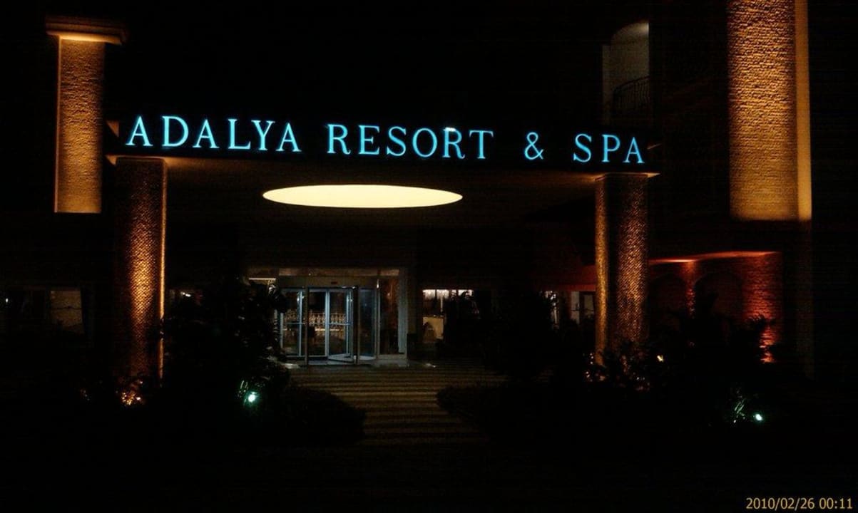 Hoteleingang Adalya Resort & Spa - Adults Only