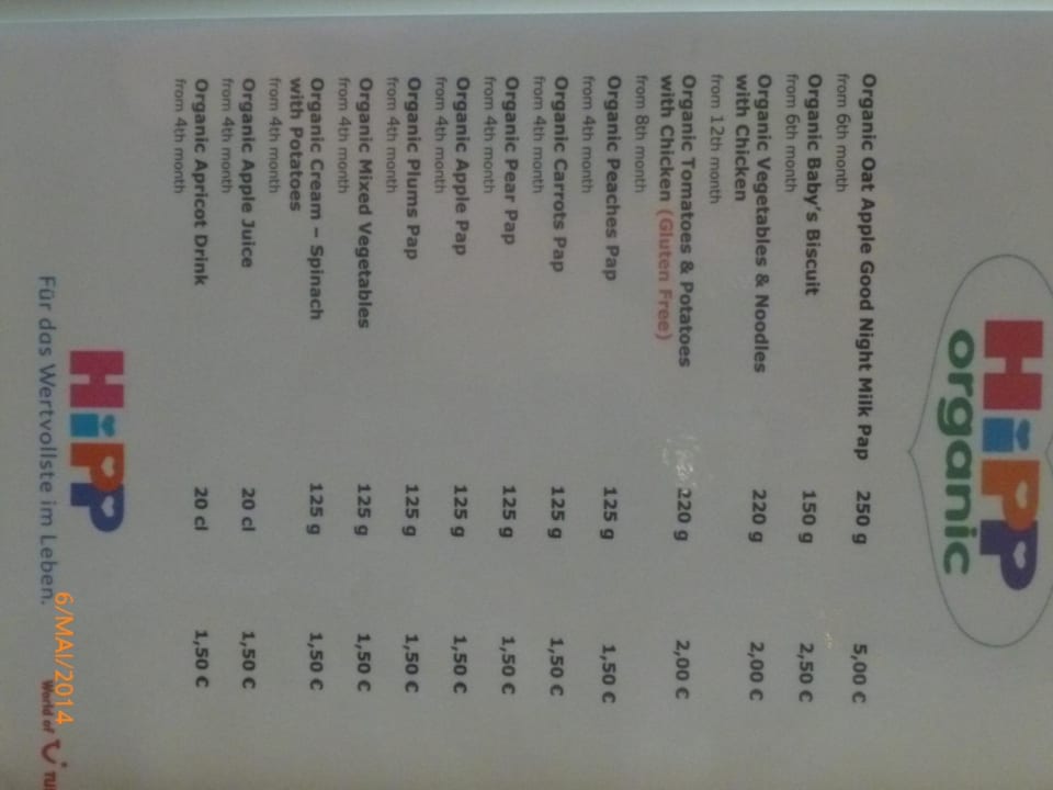 Babynahrung TUI BLUE Palm Garden