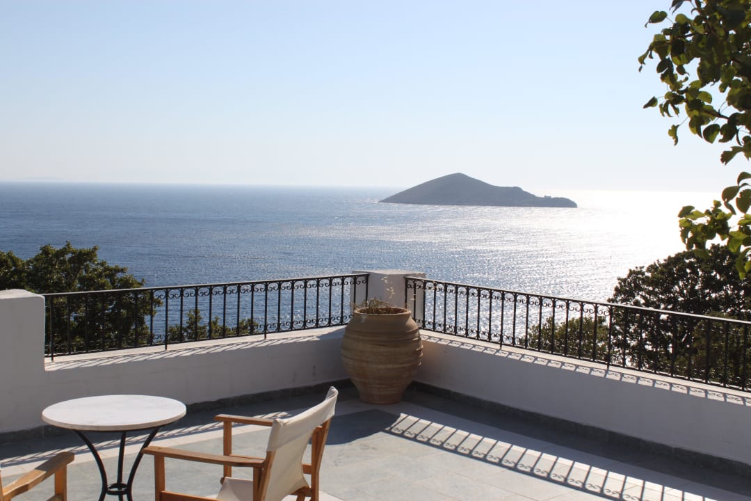 Aussicht von der Terrasse  Hotel Castle Vigla