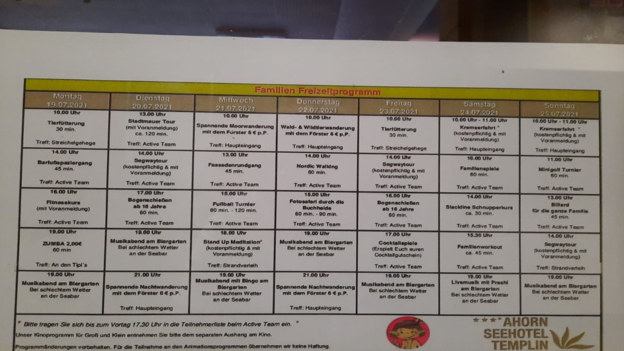 Sport & Freizeit AHORN Seehotel Templin