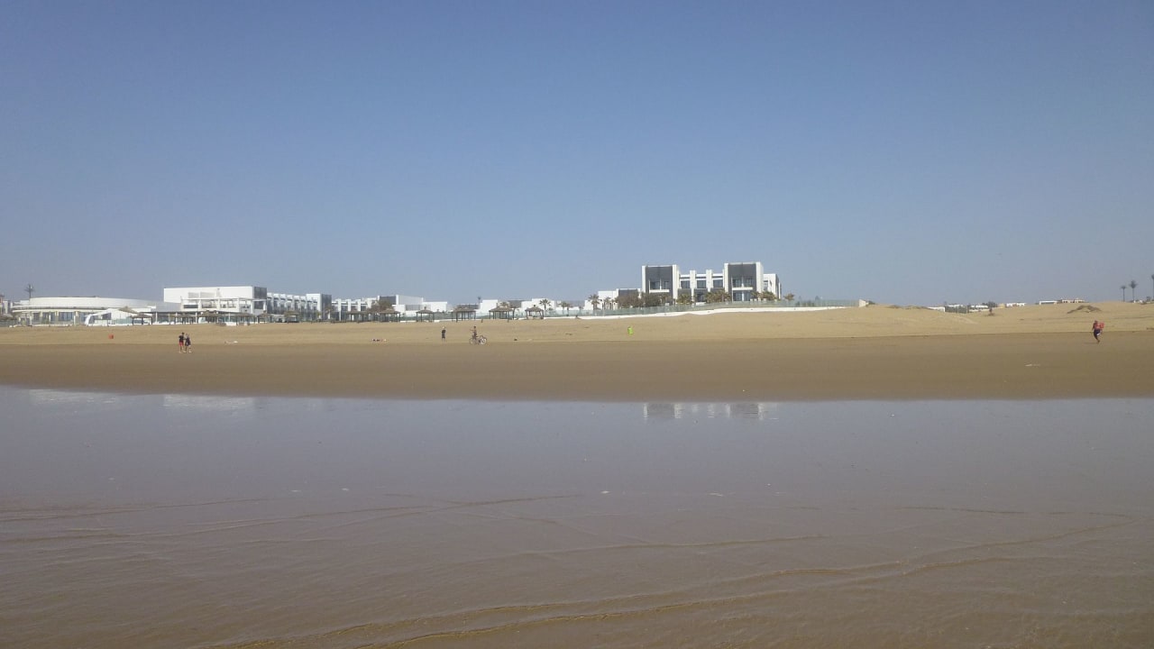 Hotel vom Strand aus Hotel Sofitel Agadir Thalassa Sea & Spa