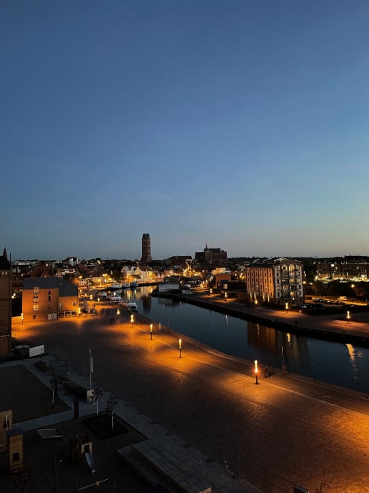 Ausblick Appartment im Ohlerich Speicher in Wismar mit Stadt -und Meerblick