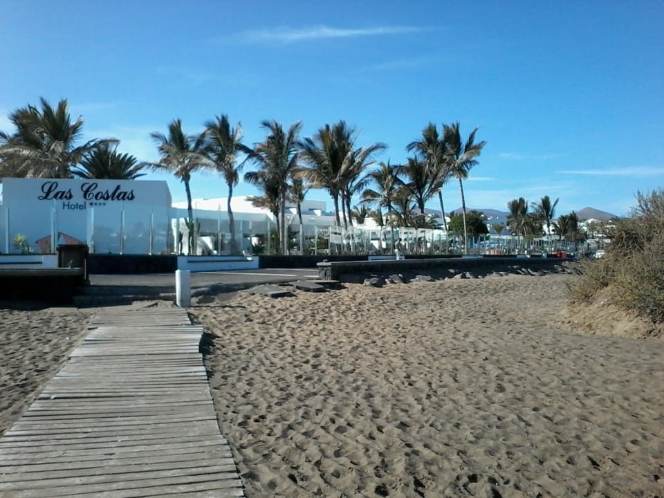 Rückansicht Hotel vom Strand aus Hotel Las Costas