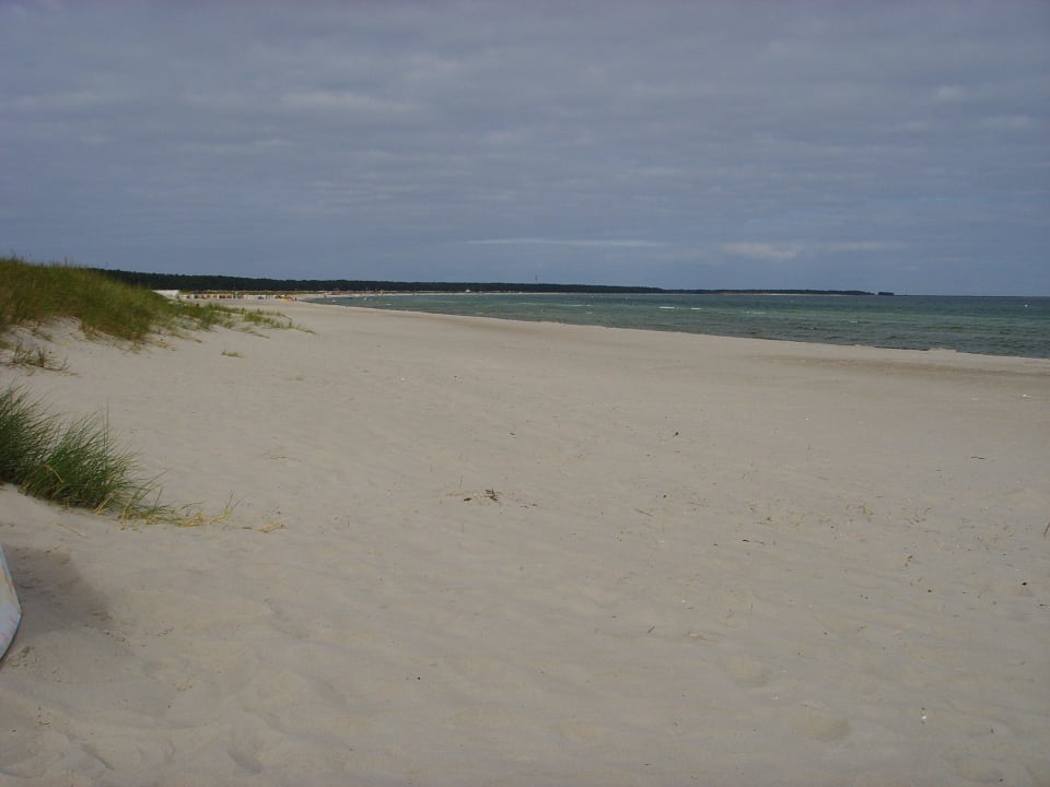 Breiter Strand am Morgen Pension Linde