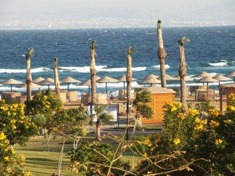 Widok na plażę Hotel Swiss Inn Dream Resort Taba