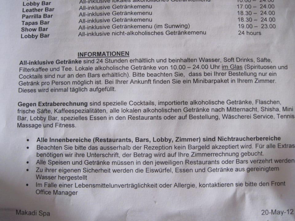 Info´s Makadi Spa - Adults only