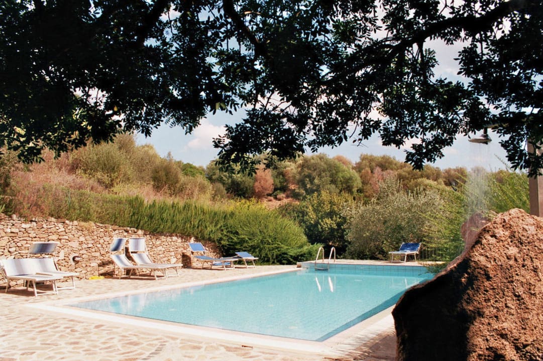 Blick vom Grillplatz Sardafit Nr. 115/1 - Komfortbungalow mit Pool und Meerblick