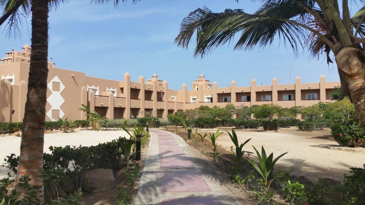 Blick auf Wohnblicks Hotel Riu Funana