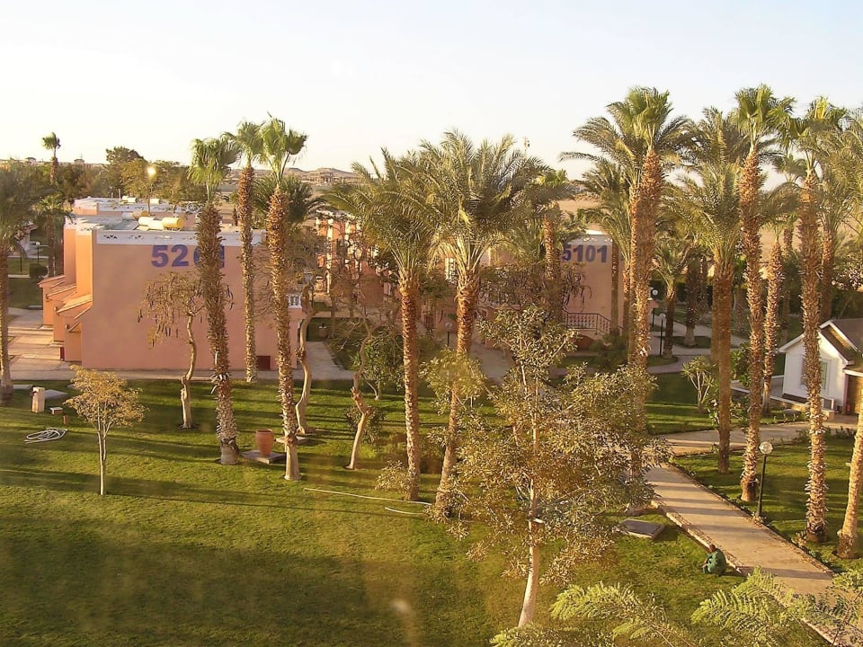 Blick auf die Neben-Wohngebäude im Garten Beach Albatros Resort