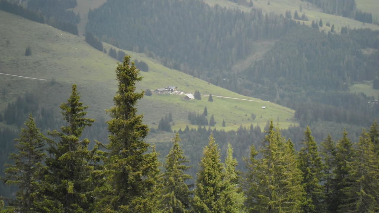 Sicht auf die Kopphütte Alpengasthof Hotel Kopphütte