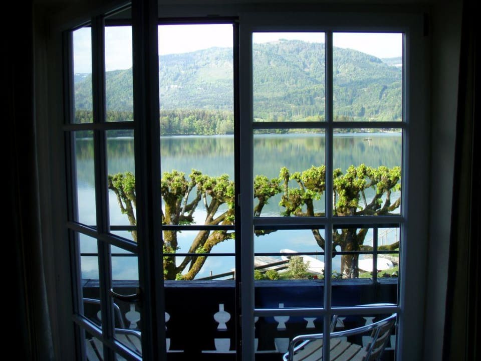 Blick vom Zimmer auf den See! Gasthof Falkenstein