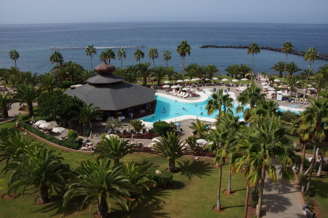 Schöne Poolanlage von oben (Linke Seite) Hotel Riu Palace Tenerife