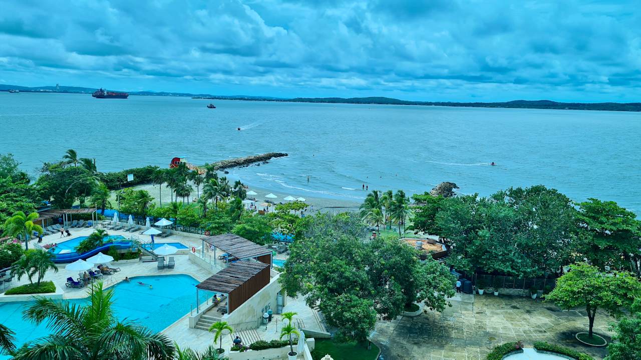 Ausblick Hotel Hilton Cartagena