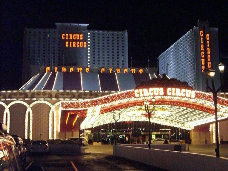 Circus Circus bei Nacht Hotel Circus Circus