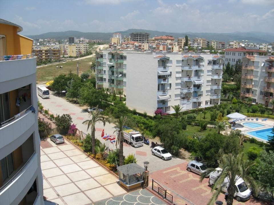 Aussicht Balkon - Landseite! My Home Resort
