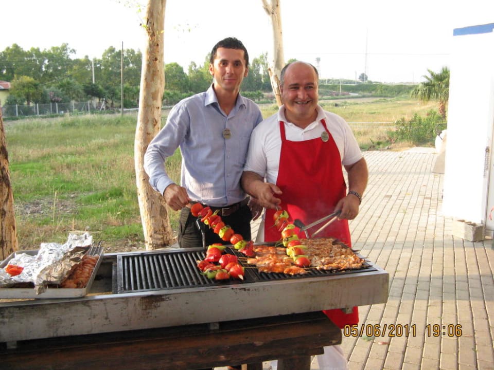 Manager und Koch Skys Hotel