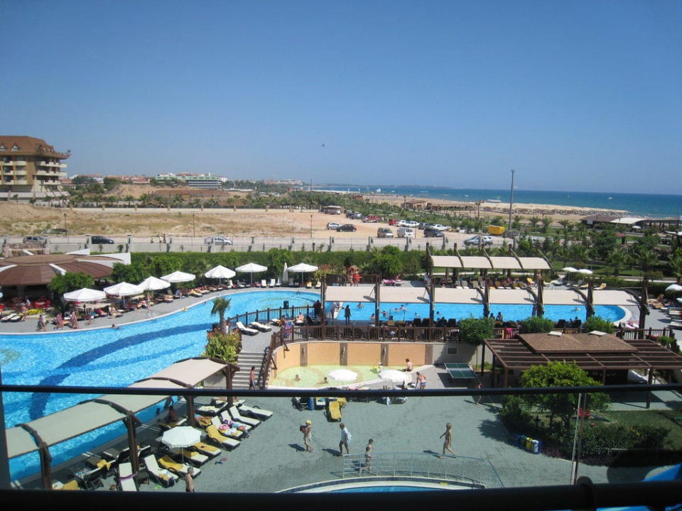 Blick vom Balkon Sunis Evren Beach Resort Hotel & Spa